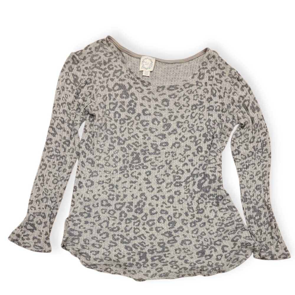 Blue Rain Animal Print Top